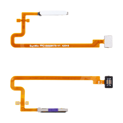 Шлейф для Tecno Spark 10 Pro (KI7) сканер отпечатка пальцев Белый