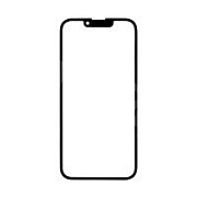 Стекло для переклейки iPhone 13/13 Pro в сборе с OCA пленкой Черный - OR (Mitsubishi)