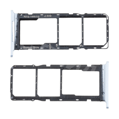 Держатель SIM для Tecno Spark 20C (BG7n) Серебро