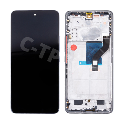 Дисплей для Xiaomi 12 Lite (2203129G) модуль с рамкой Черный - OR