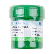 Паста паяльная Alpha CVP-520 (52 г, низкотемпературная 138°C, бессвинцовая)