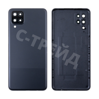 Задняя крышка для Samsung Galaxy A12/A12 Nacho (A125F/A127F) Черный - Премиум