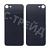 Задняя крышка для iPhone 8 Черный (стекло, монолит, широкий вырез под камеру, логотип) - Премиум
