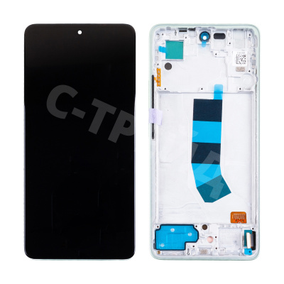 Дисплей для Xiaomi Redmi Note 13 4G (23129RAA4G/23124RA7EO/23129RA5FL) модуль с рамкой Зеленый - (OLED)