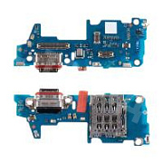 Шлейф для Realme 14 Pro 5G (RMX5056) плата системный разъем/разъем SIM/микрофон - Премиум