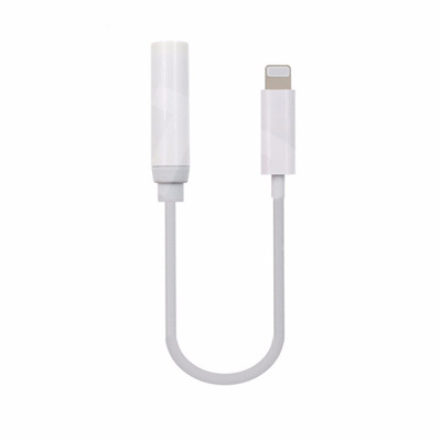 Адаптер Lightning - "3,5 мм" Jack (10.5 см, для iPhone) Белый