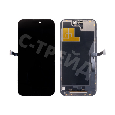Дисплей для iPhone 14 Pro Max (A2895) в сборе с тачскрином Черный - (In-Cell, Full HD, 120 Гц) (с верификацией = с привязкой без ошибки)