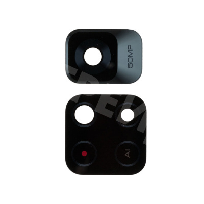 Стекло камеры для Xiaomi Poco M4 Pro 5G (21091116AG) (комплект 2 шт.) Черный