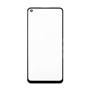 Стекло для переклейки Realme 8 4G/8 Pro (RMX3085/RMX3081) с OCA пленкой Черный - OR (Mitsubishi)