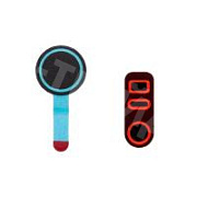 Наклейка (пыльник) передней камеры и датчиков на дисплей для iPhone 16/16 Plus/16 Pro/16 Pro Max (комплект 2 шт.)