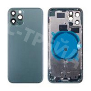 Корпус для iPhone 11 Pro (A2215) (1 Sim) Темно-зеленый - Премиум