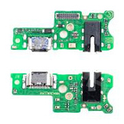 Шлейф для Infinix Note 30 4G (X6833B/X6716B) плата на системный разъем/разъем гарнитуры/микрофон - Премиум