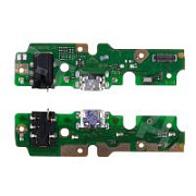 Шлейф для Tecno Spark 7 (KF6n) плата на системный разъем/разъем гарнитуры/микрофон