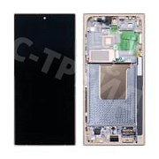 Дисплей для Samsung Galaxy S24 Ultra (S928B) модуль с рамкой Желтый - OR (SP)