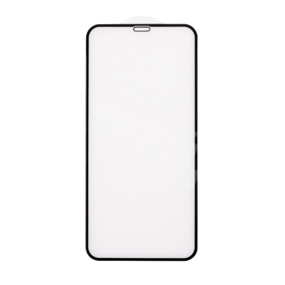 Защитное стекло "Матовое" для iPhone Xr/11 Черный (Закалённое, полное покрытие)