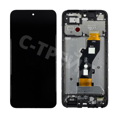 Дисплей для Tecno Spark Go 1 (KL4) модуль с рамкой Черный - OR