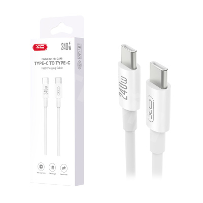 Кабель Type-C - Type-C XO NB-Q298 (240W) Белый