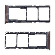 Держатель SIM для Tecno Spark 30 Pro (KL7) Серебро