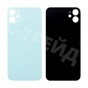 Задняя крышка для iPhone 11 (A2221) Зеленый (стекло, монолит, широкий вырез под камеру, логотип) - Премиум