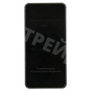 Защитное стекло "Антишпион" для iPhone Xr/11 Черный (Закалённое, полное покрытие)