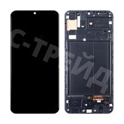 Дисплей для Samsung Galaxy A50 (A505F) модуль с рамкой Черный - (OLED)