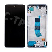 Дисплей для Xiaomi Redmi Note 13 4G (23129RAA4G/23124RA7EO/23129RA5FL) модуль с рамкой Синий - (OLED)