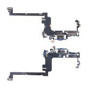 Шлейф для iPhone 17 Pro (A3523) на системный разъем/микрофон Синий - Премиум