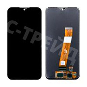 Дисплей для Samsung Galaxy A01/M01 (A015F/M015F) в сборе с тачскрином Черный (Широкий коннектор) - OR