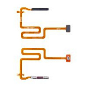 Шлейф для Realme 8i (RMX3151) сканер отпечатка пальцев Черный