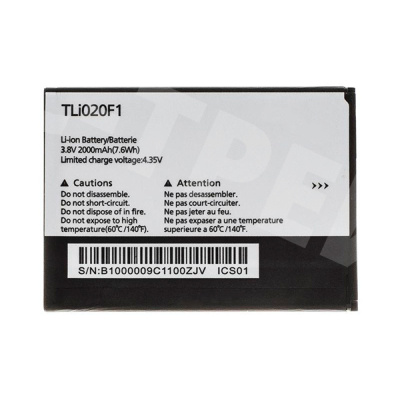 Аккумулятор для Alcatel OT-5045D/OT-4045D/OT-5010D/OT-5042X/OT-6036Y/OT-7041D/OT-5044D (TLi020F1/TLi020F)