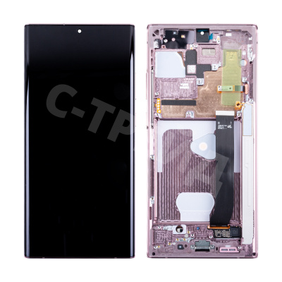 Дисплей для Samsung Galaxy Note 20 Ultra (N985F/N986F) модуль с рамкой Коричневый - OR (SP)