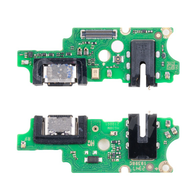 Шлейф для Infinix Hot 40/40 Pro (X6836/X6837) плата на системный разъем/разъем гарнитуры/микрофон - Премиум