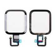 Стекло для переклейки Apple Watch 6 (40 мм) в сборе с тачскрином и OCA пленкой сапфировое Черный