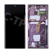 Дисплей для Samsung Galaxy S22 Ultra (S908B/S9080) модуль с рамкой Бордовый - OR (SP)