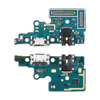 Шлейф для Samsung Galaxy A70 (A705F) плата системный разъем/разъем гарнитуры/микрофон - Премиум