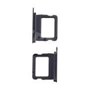 Держатель SIM для iPhone 16/16 Plus (1 Sim) (A3287/A3286/A3290/A3289) Черный