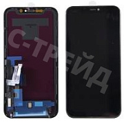 Дисплей для iPhone 11 (A2221) в сборе с тачскрином Черный - Оптима (площадка под IC)