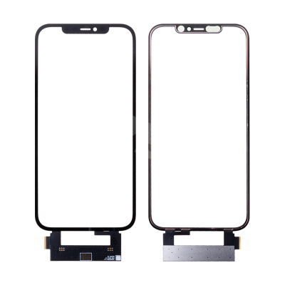 Стекло для переклейки iPhone 12 Pro Max (A2411) с OCA пленкой + тачскрин + рамка Черный - OR (Mitsubishi)