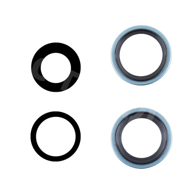 Стекло камеры для iPhone 16/16 Plus (комплект 2 шт.) Бирюзовый