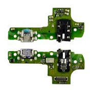 Шлейф для Samsung Galaxy A10s (A107F) плата системный разъем/разъем гарнитуры/микрофон - Премиум