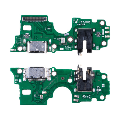 Шлейф для OPPO A55 4G (CPH2325) плата на системный разъем/разъем гарнитуры/микрофон