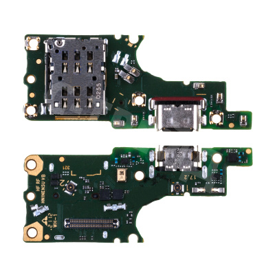 Шлейф для Huawei Honor 50 Lite/Nova 8i (NTN-LX1/NEN-LX1) плата на системный разъем/разъем SIM/микрофон - Премиум