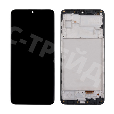 Дисплей для Samsung Galaxy M32 (M325F) модуль с рамкой Черный - (OLED)