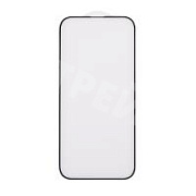 Защитное стекло "Матовое" для iPhone 14 Pro Черный (Закалённое, полное покрытие)