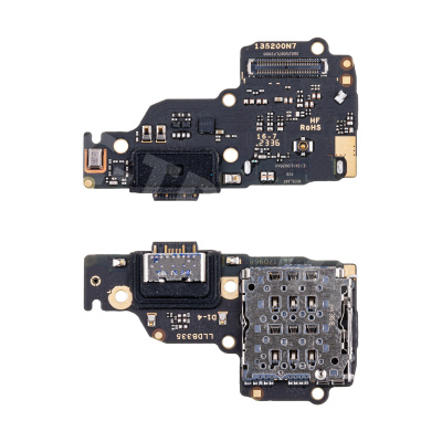 Шлейф для Xiaomi Redmi Note 13 4G (23129RAA4G/23124RA7EO/23129RA5FL) плата системный разъем/разъем SIM/микрофон - Премиум