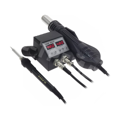 Паяльная станция KADA 8892D (фен+паяльник) (480W, 1 канал, ручка 900M + 1 жало + 3 сопла)