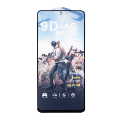 Защитное стекло "Матовое" для Xiaomi Redmi Note 10 Pro 4G/11 Pro 4G/5G/11E Pro/11 Pro+ 5G/12 Pro 4G/Poco X4 Pro 5G Черный