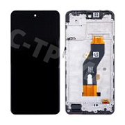 Дисплей для Infinix Hot 40i (X6528B) модуль с рамкой Черный - OR