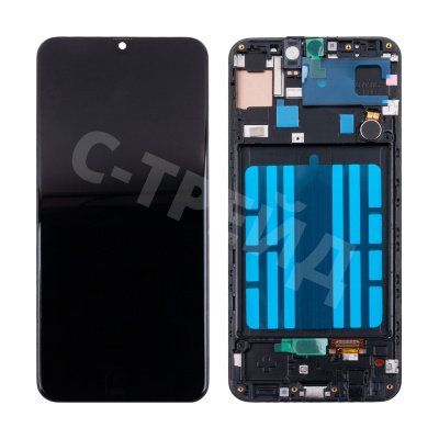 Дисплей для Samsung Galaxy A50 (A505F) модуль с рамкой Черный - (In-Cell) - Премиум