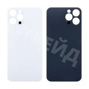 Задняя крышка для iPhone 12 Pro Max (A2411) Белый (стекло, широкий вырез под камеру, логотип)